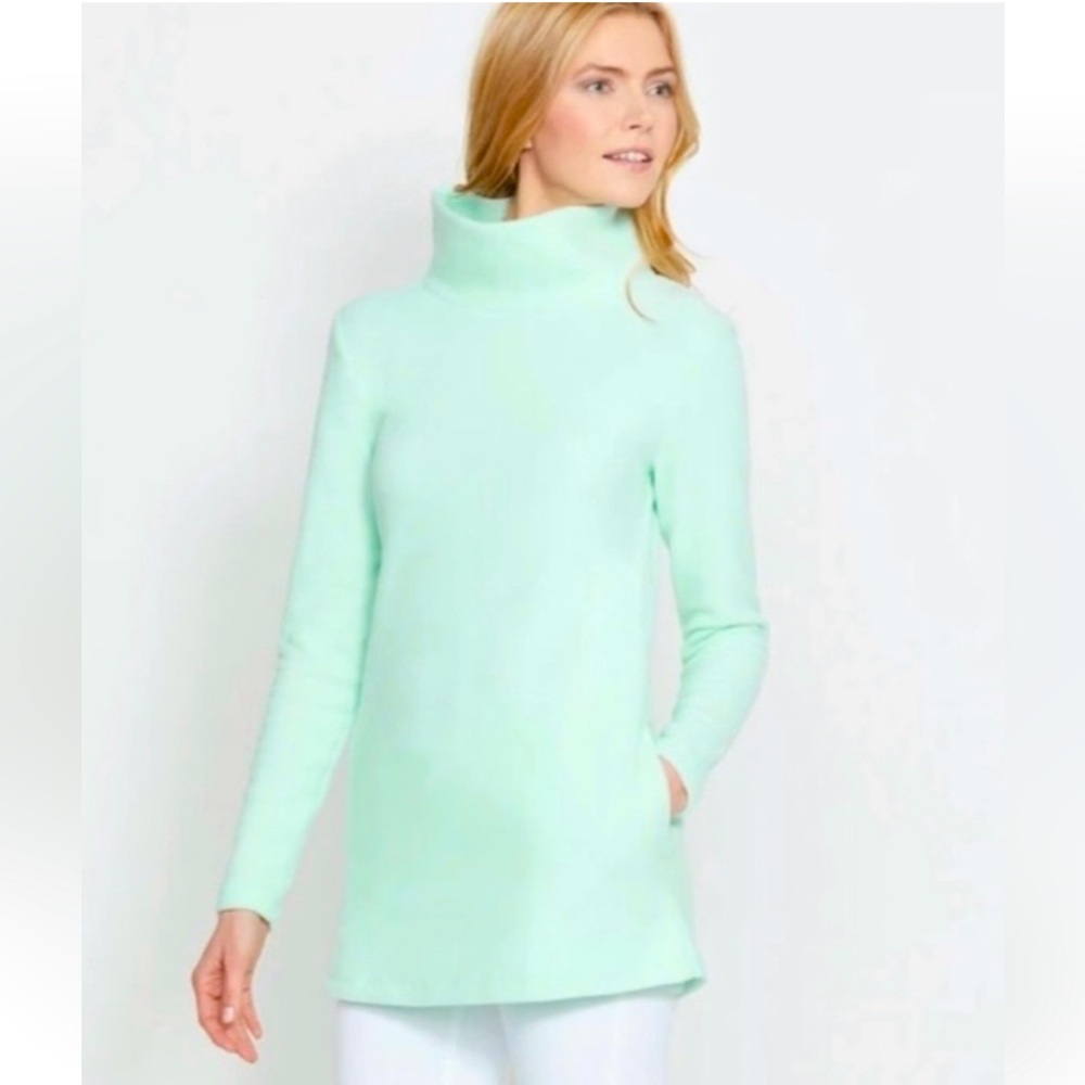 Dudley Stephens Mint Green Cobble Hill fleece tunic, size small